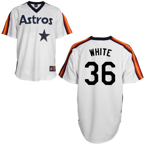 Alex White #36 MLB Jersey-Houston Astros Men's Authentic Home Alumni Association Baseball Jersey